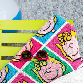 アトポップ・アートのルサリー |モダンパターン ビーチタオル