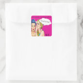 アトポップ・アートのルステッカー スクエアシール (バッグ)