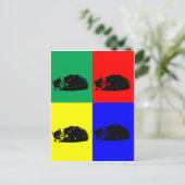 アトポップ・アートのルタビーキャット ポストカード (スタンド正面)