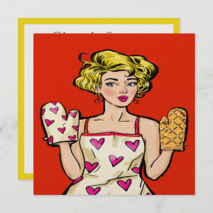 アトポップ・アートのルディナー/料理/食イベント招待状 招待状