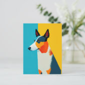 アトポップ・アートのルドッグポートレート ポストカード (スタンド正面)