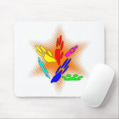 アトポップ・アートのルドッグポープリント マウスパッド (マウス)