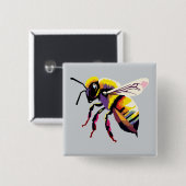 アトポップ・アートのルビー 缶バッジ (正面&裏面)