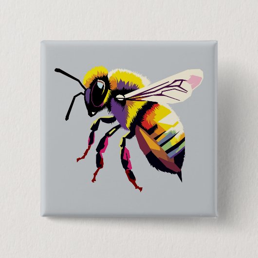 アトポップ・アートのルビー 缶バッジ (正面)