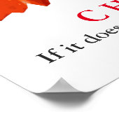 アトポップ・アートのルライオンチャレやる気を起こさせるンジ引用文 ポスター (角)