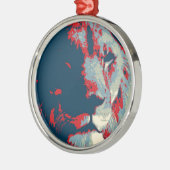 アトポップ・アートのルライオン メタルオーナメント (左)