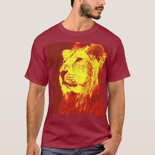 アトポップ・アートのルライオン Tシャツ (正面)