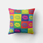 アトポップ・アートのルリップカラフル クッション (裏面)