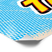 アトポップ・アートのル台図解入りの、写真付きの湾の地図 ポスター (コーナー)