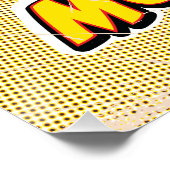 アトポップ・アートのル図解入りの、写真付きのモロッコの地図 ポスター (コーナー)