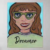 アトポップ・アートのートカートガール名門私立校風のカスタムおもしろい ポスター (正面)