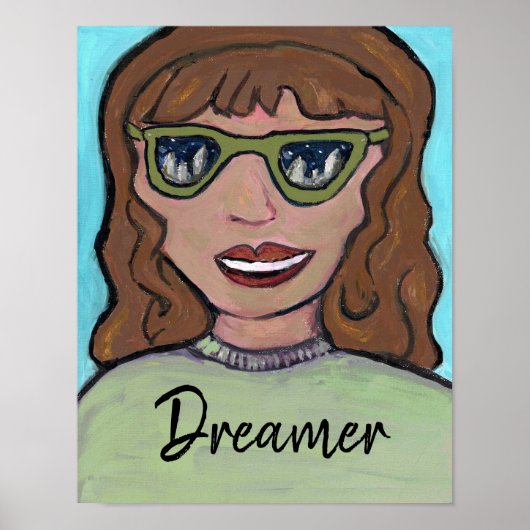 アトポップ・アートのートカートガール名門私立校風のカスタムおもしろい ポスター (正面)