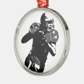 アトポップ・アートのールサッカー選手 メタルオーナメント (左)