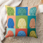 アトポップ・アートのール犬ピロー クッション (ブランケット)