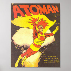 アトマンヴィンテージ漫画 ポスター