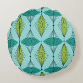 アトミックなエッジとスターバストラウンドピロー ラウンドクッション (裏面)