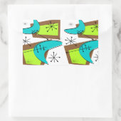 アトミックインスパイアエラーナンデザイン 長方形シール (バッグ)