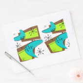 アトミックインスパイアエラーナンデザイン 長方形シール (封筒)