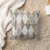 アトミックエイジアートダイアモンズシルバー金ゴールド クッション (ブランケット)