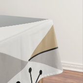 アトミックエイジアートダイアモンズシルバー金ゴールド テーブルクロス (インサイチュ)