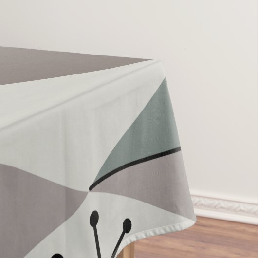 アトミックエイジアートダイアモンズセージグレイ テーブルクロス (インサイチュ)