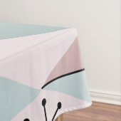 アトミックエイジアートダイアモンズパステルピンクグリーン テーブルクロス (インサイチュ)