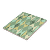 アトミックエイジアートダイアモンズミントグリーンイエロー タイル (側面)