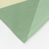 アトミックエイジアートダイアモンズミントグリーンイエロー フリースブランケット (角)