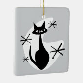 アトミックエイジキティ猫スターバストカスタムカラー セラミックオーナメント (右)