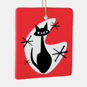 アトミックエイジキティ猫スターバストカスタムカラー セラミックオーナメント (右)