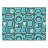 アトミックエイジフィールドストーンズティール（緑がかった色） テーブルクロス (正面(横))