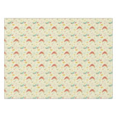 アトミックエイジブーメランスターバストミッドセンチュリーパターン テーブルクロス (正面(横))