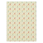 アトミックエイジブーメランスターバストミッドセンチュリーパターン テーブルクロス (正面)