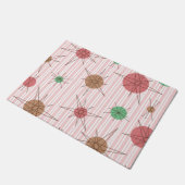 アトミックエラキャンディーケーンストライプズ ドアマット (アングル)