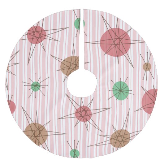 アトミックエラキャンディーケーンストライプズ ブラッシュドポリエステルツリースカート (正面)