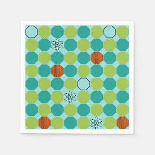 アトミックオクタゴン紙ナプキンス スタンダードカクテルナプキン