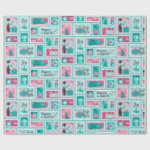 アトミックカフェミッドセンチュリーホリデースタンプ ラッピングペーパー (フラット)