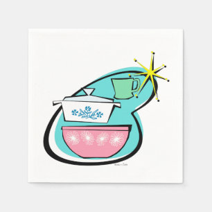 アトミッククックウェアデザイン紙ナプキンス スタンダードカクテルナプキン