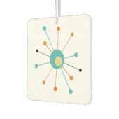 アトミックスターバストオレンジアクアブルーミッドモダン カーエアーフレッシュナー (左)