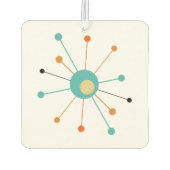 アトミックスターバストオレンジアクアブルーミッドモダン カーエアーフレッシュナー (裏面)