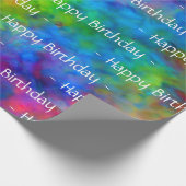 【アトミックタイダイ】レインボーカラーラッピング紙 ラッピングペーパー (角)