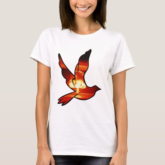 アトミックダブキノコ雲シャツ Tシャツ (正面)