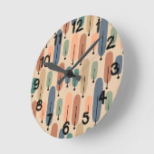 アトミックツリーズレトロ ラウンド壁時計 (傾斜)