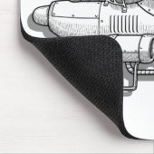 アトミックバイクもしくは自転車に乗る人シック マウスパッド (コーナー)