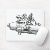 アトミックバイクもしくは自転車に乗る人シック マウスパッド (マウス)