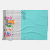 アトミックパーム春スチュワーデスキッチンタオル キッチンタオル (横)