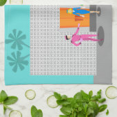 アトミックパーム春スチュワーデスキッチンタオル キッチンタオル (折り畳み)