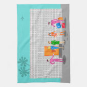 アトミックパーム春スチュワーデスキッチンタオル キッチンタオル (縦)