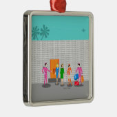 アトミックパーム春スチュワーデスセラミックオーナメント メタルオーナメント (右)