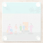 アトミックパーム春スチュワーデスパーティーコースター ガラスコースター (裏面)